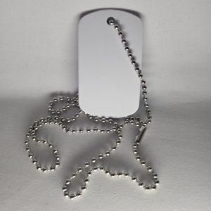Pendentif plaque d'aluminium